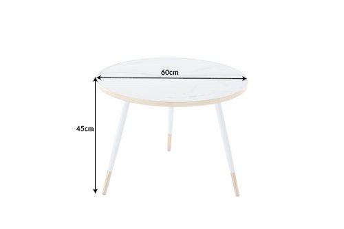 Konferenční stolek PALLAS Dekorhome - PRŮMĚR: 60 cm