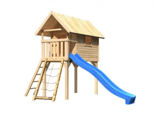 Detská hracia veža so šmýkačkou Dekorhome - BAREVNÁ VARIANTA: Modrá