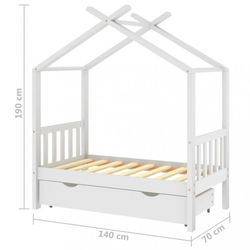 Detská posteľ 70x140 borovice Dekorhome - BAREVNÁ VARIANTA: Prírodné drevo