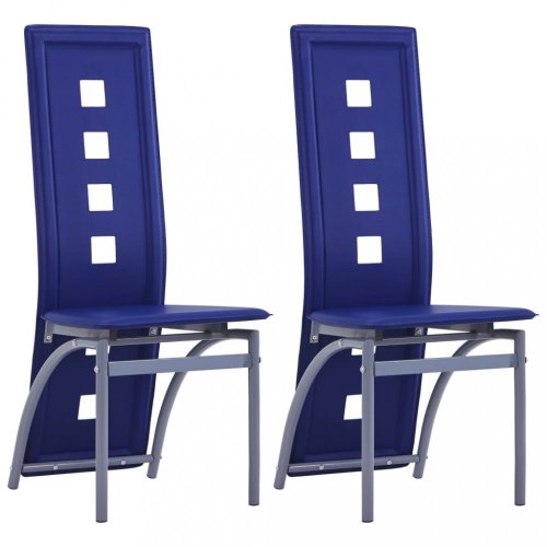 Jídelní židle 2 ks umělá kůže Dekorhome - BAREVNÁ VARIANTA: Hnědá
