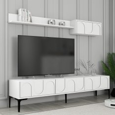 TV skrinka / Obývacia stena Lyon 2 - White, Black