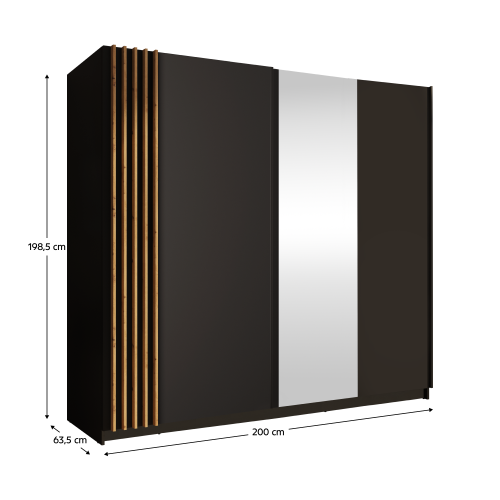 Šatníková skriňa BAJADERO 2D-200