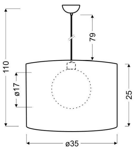 Závesná stropná lampa 1X60W E27 biela CHICAGO