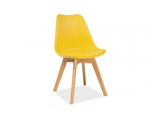 Jídelní židle KRIS buk - BAREVNÁ VARIANTA: Žlutá