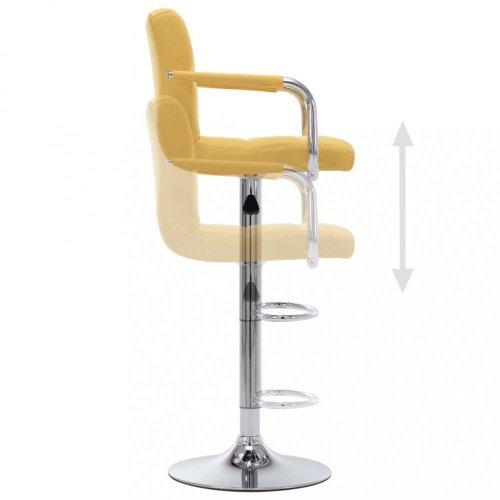 Barová židle látka / chrom Dekorhome - BAREVNÁ VARIANTA: Krémová