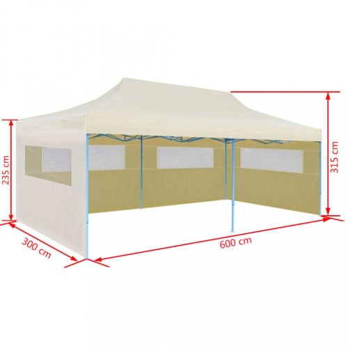 Skládací nůžkový stan 3x6 m Dekorhome