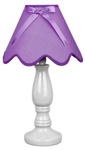Stolní lampa Lola E14 fialová