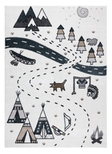 Dětský kusový koberec Fun Indian cream 200x290 cm
