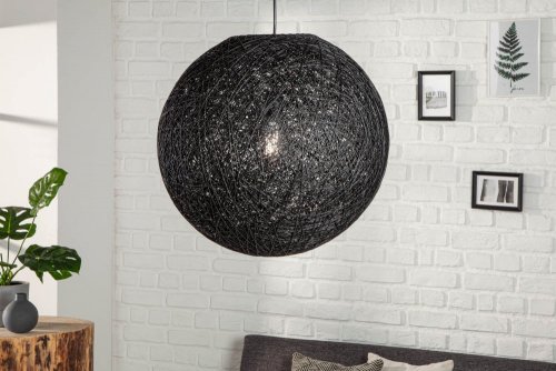 Závěsná lampa FUNAFUTI 45 cm Dekorhome - BAREVNÁ VARIANTA: Černá