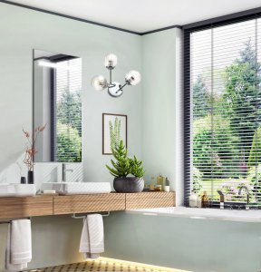 Nástenná lampa chrómová nástenná lampa 3xE14 Best