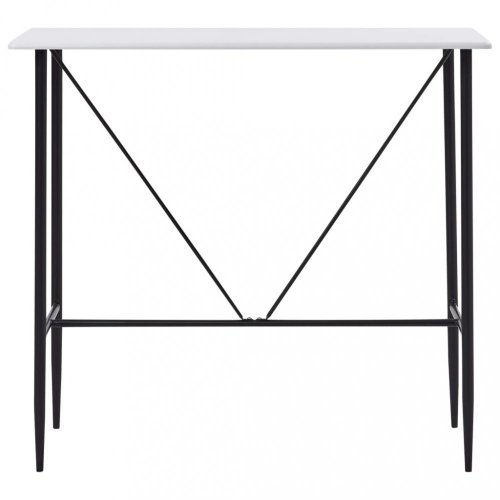 Barový stůl 120x60 cm Dekorhome - BAREVNÁ VARIANTA: Bílá