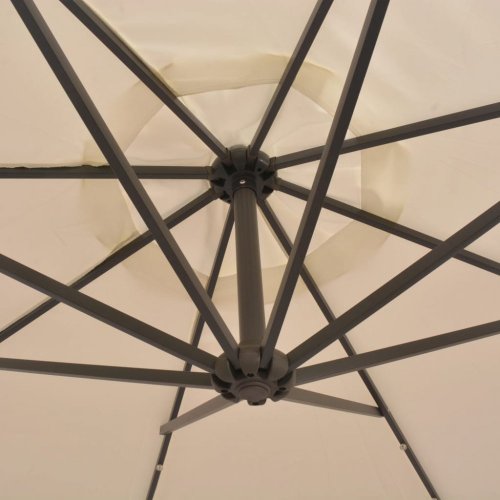 Konzolový slunečník s LED světly Ø 300 cm