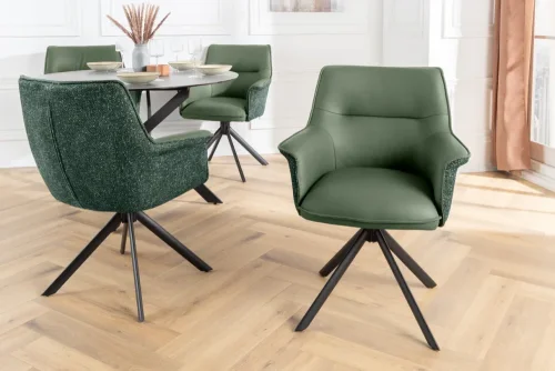 Otočné jedálenské kreslo 2 ks KEUS Dekorhome