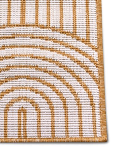Kusový koberec Pangli 105849 Ochre – na ven i na doma 120x170 cm