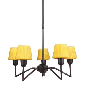 Luster 5xE14 48cm VENUS sklo