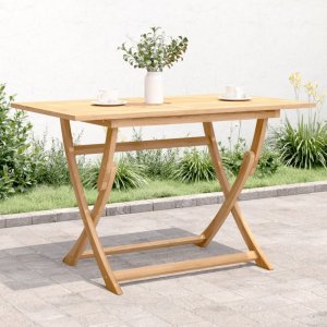 Skládací zahradní stůl 120 x 70 x 75 cm masivní akáciové dřevo