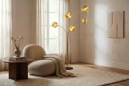 Stojací lampa ZAFIRA Dekorhome