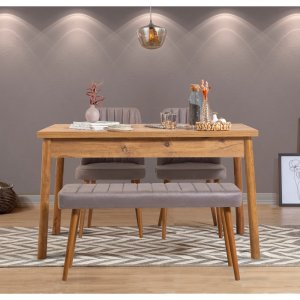 Set stola a stoličiek (4 kusy) Costa Atlantice-Grey