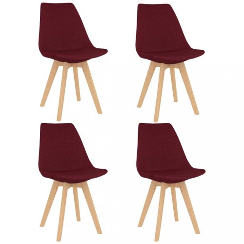 Jídelní set 4+1 buk / látka / plast Dekorhome