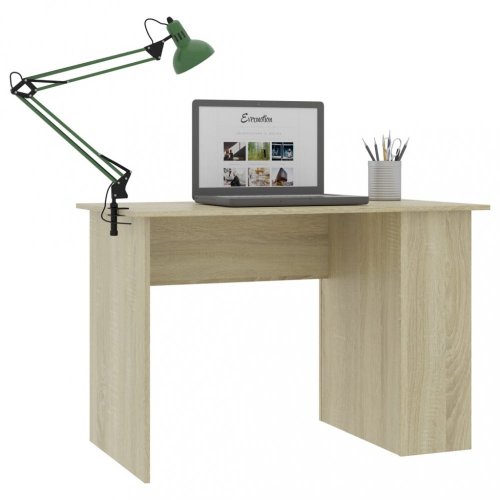 Písací stôl s policami 110x60 cm Dekorhome - BAREVNÁ VARIANTA: Biela