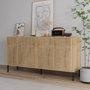 Konzolový stolík Evolet - Sapphire Oak