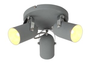 Stropná lampa 3X40W E14 sivá GRAY
