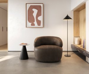 Lounge jedálenská stolička Nova 88x88 cm mikrovlákno taupe vintage