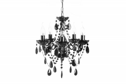 Závesná lampa SEATTLE luster Dekorhome - BAREVNÁ VARIANTA: Čierna