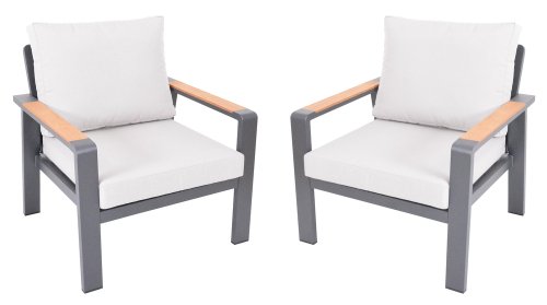 Záhradné kreslo 2 ks ROTTERDAM DUO