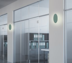 Zelená kovová LED nástěnná lampa 6W 150mm Holar Ledea