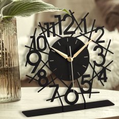 Dekoratívne hodiny Lineal - Black - POSLEDNÝ KUS