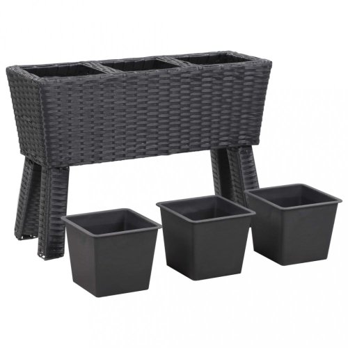 Zahradní truhlík 72x25x50 cm polyratan Dekorhome