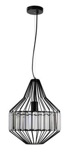 ZÁVESNÁ STROPNÁ LAMPA ALVARO 1xE27 ČIERNA