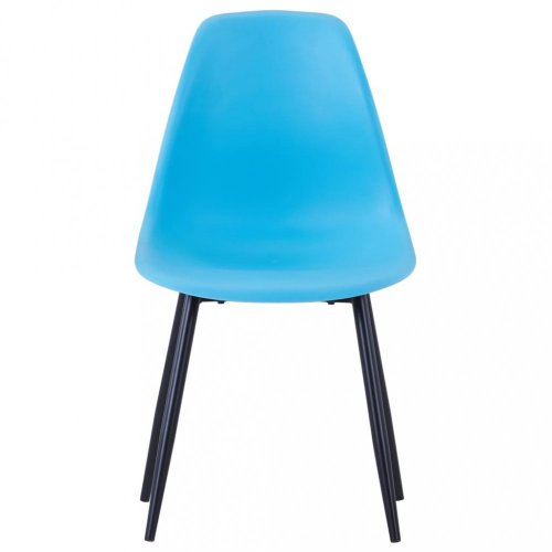 Jídelní židle 2 ks plast / kov Dekorhome - BAREVNÁ VARIANTA: Černá