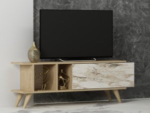 TV stolek Liberty - Sapphire Oak, Marble