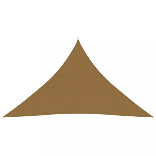 Stínící plachta trojúhelníková HDPE 2,5 x 2,5 x 3,5 m Dekorhome - BAREVNÁ VARIANTA: Cihlová