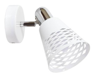 Nástenná lampa biela/chrómová nastaviteľná 1X40W E14 Discovery