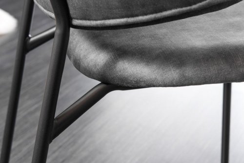 Jídelní židle 2 ks CHRYSAOR Dekorhome - BAREVNÁ VARIANTA: Tmavě šedá