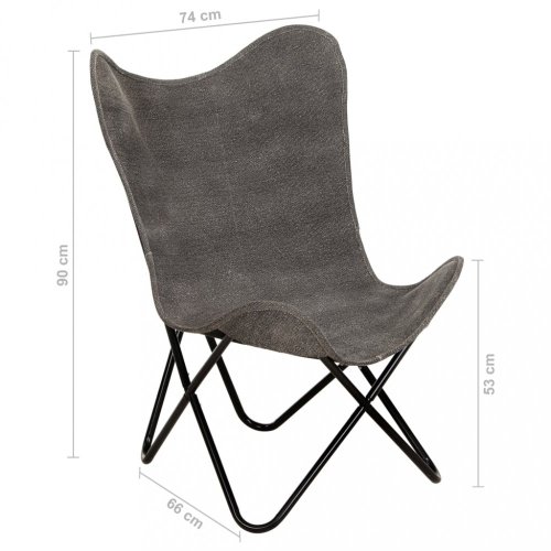Relaxační křeslo BUTTERFLY textil / ocel  Dekorhome