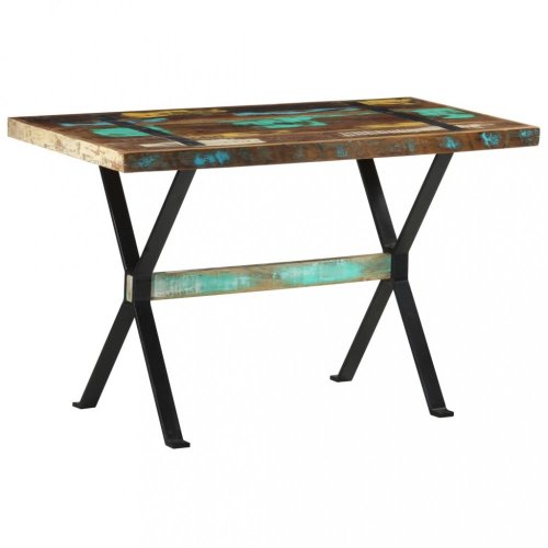 Jídelní stůl dřevo / ocel Dekorhome - ROZMĚR: 160x80x76 cm