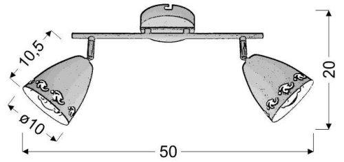 Čierna nástenná lampa Coty E14