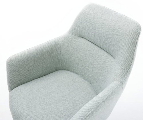 Jedálenská stolička Pejo-Flex tkanina mentolová krížová podstava