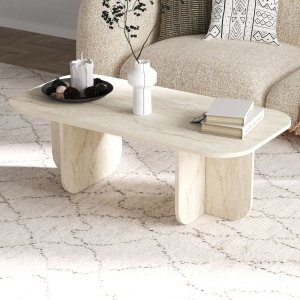 Konferenční stolek Becaj - Travertine