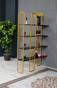 Knižnica Sierra - Black, Gold