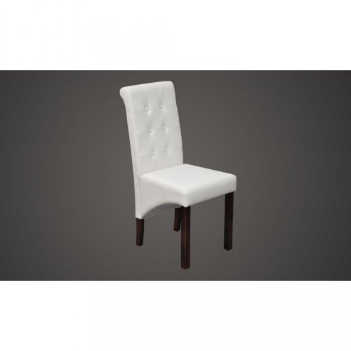 Jídelní židle 4 ks umělá kůže / dřevo Dekorhome - BAREVNÁ VARIANTA: Hnědá