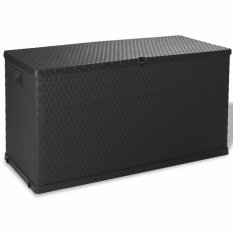 vidaXL Venkovní úložný box 420 l antracitový