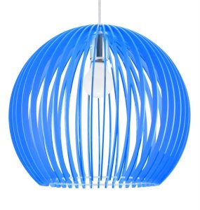 Závesná stropná lampa haga e27 modrá