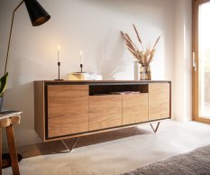 Komoda Stonegrace 175 cm akácie přírodní 4 dvířka 1 přihrádka