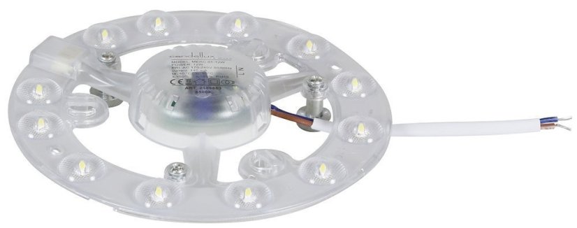 LED panel 12W 4000K 13cm neutrální bílá rozeta pro stropní svítidlo Merc01