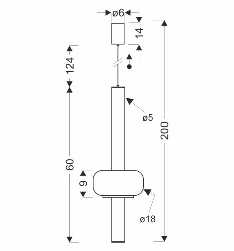 PURAS D lampa wisząca 15W LED 3000K klosz bezbarwny+biały